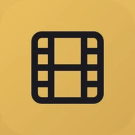Film Vault icon: a black film strip on gold